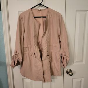 Maurices Blush Utility Jacket with Drawstring Waist
